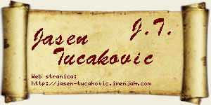 Jasen Tucaković vizit kartica